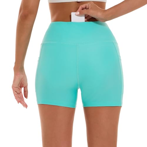 Image of HODOSPORTS Women's 3'' /5'' /7'' /9'' /12'' Swim Board Shorts UPF50+ High Waisted Quick Dry Swimsuit Bottoms with Pockets Liner