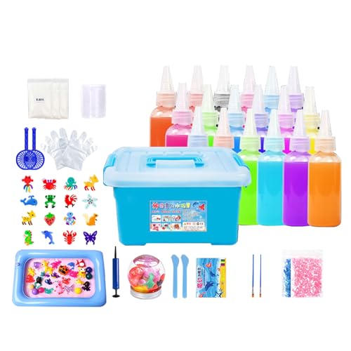 Juguetes de kit de gel de agua: juego de animales de agua hechos a mano, kit de juguetes de animales de agua hechos a mano | Buen kit de arte y artesanía de elasticidad para Pascua, , cumpleaño