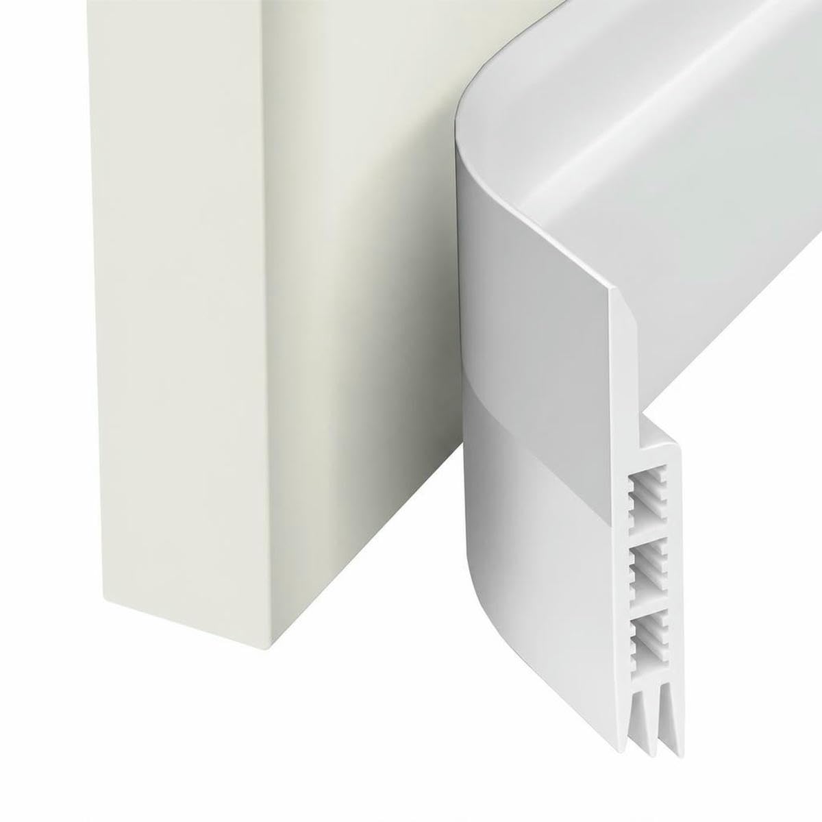 1Pc 1 Meter Door Bottom Sealing Strip Self-Adhesive Aoors and,Sound Insulation, Windproof, Porous Sealing Strip-White 5pcs