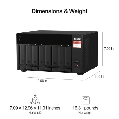 Image of QNAP TS-873A-8G 8 Bay High-Performance NAS with 2 x 2.5GbE Ports and Two PCIe Gen3 Slots
