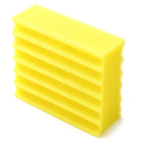 SunSun Ersatzteil Filtermatte Filterschwamm fein gelb für Bio Teichfilter CBF-350B – Durchlauffilter Teich bis 60.000 L Teichvolumen – bis 10000 l/h – 2 Kammer-System Teich Filter Biofilter Koiteich