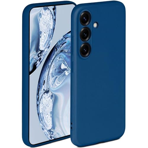 Coque Samsung S25 bleu en silicone pour sécuriser vos déplacements