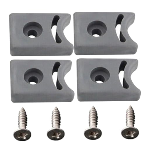 Butée De Porte De Douche Avec Vis 4 Jeux De Butée De Porte Coulissante De Remplacement Pré-Percée Bloc De Protection Anti-Collision Accessoires De Douche