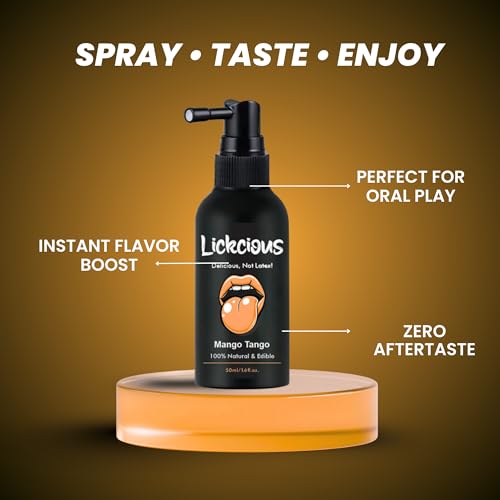 Image of Mango Tango Oral Spray for Couples | Edible Water-Based Flavoured Spray | 100% Vegan, Dermatologically & Clinically Tested | Made in India | 50 ml