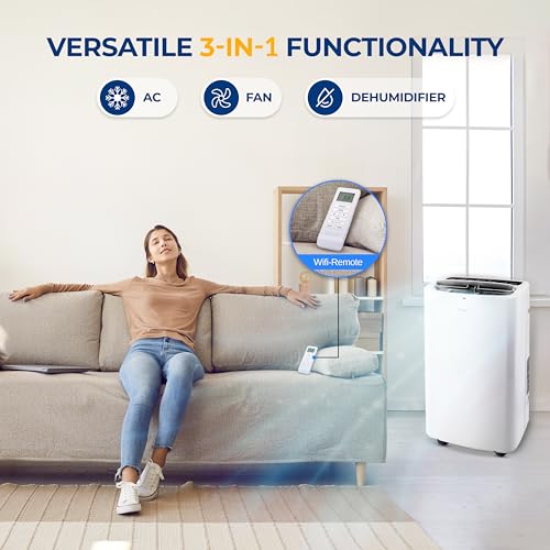Serenelife SLPAC14 Small Air Conditioner Portable 14,000 Btu thumb #2