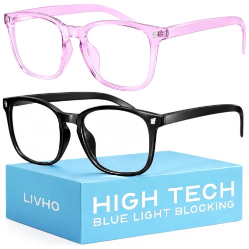 Image of livho High Tech Blue Light Glasses - Advanced Blue Light Blocking Computer Glasses - Screen Fatigue & UV Protection
