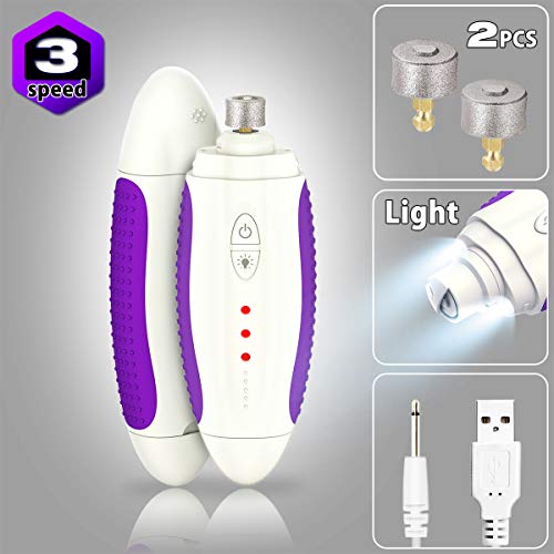Upgraded Pet Nail Grinder Dog Nail Clipper - 3 Speed Dog Nail Grinder
