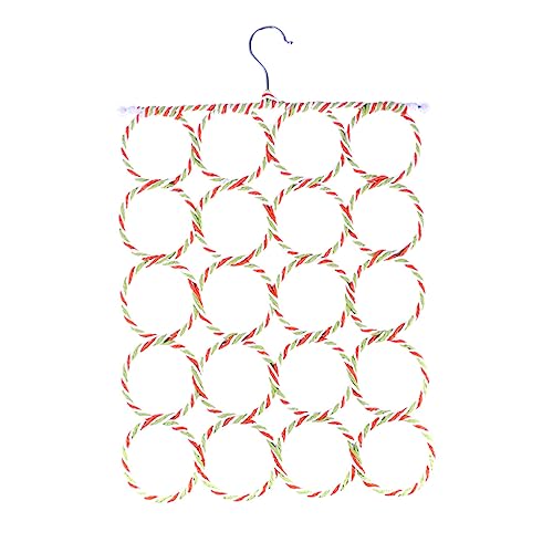 VALICLUD Grucce Pieghevoli con Rattan per Sciarpe Asciugamani e Cravatte Organizer per Armadi e Porte Design e Facile da Usare Colore Casuale Colore Casuale