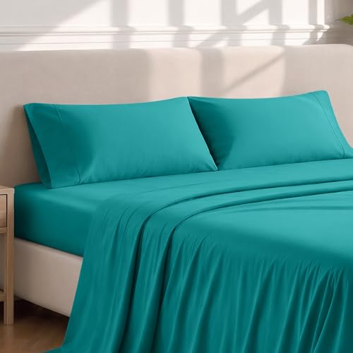 Image of Bare Home Microfiber Pillow Cases - Standard /Queen Size Set of 2 - Cooling Pillowcases - Double Brushed - Emerald Pillowcases 2 Pack - Easy Care (Standard Pillowcase Set of 2, Emerald)