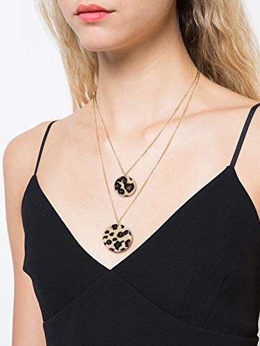 Long Necklaces for Women Double Layer Necklaces Y Shape Horsehair Disc Pendant Necklaces for Girls2