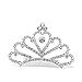 Honbay Little Girls Princess Tiara Comb, Flower Girls Crystal Rhinestone Crown Hair Comb Hair Accessories