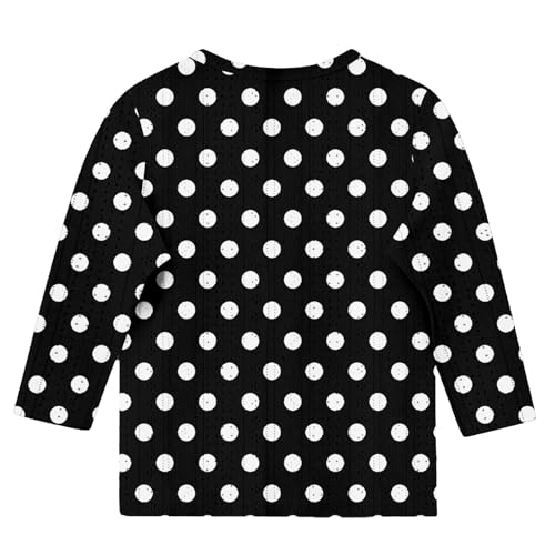 Cute Tops for Teen Girls Trendy 3/4 Sleeve Round Neck Graphic Blouses Flowy Tops Summer Curved Hem Kids Clothes3