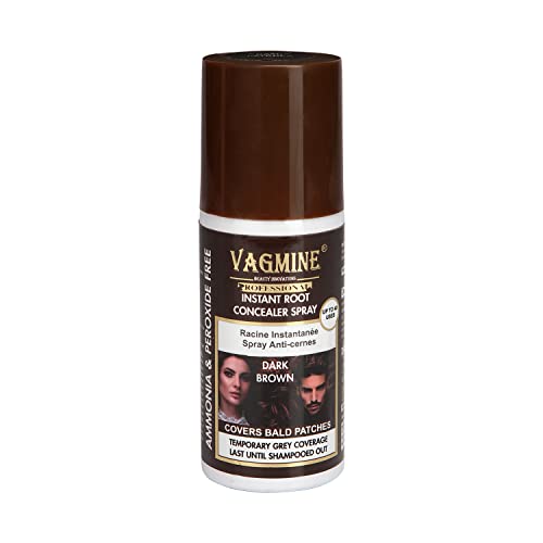 Image of VAGMINE Root Concealer Spray - Dark Brown | Instant Hair Color Touch-Up | Easy To Use | Covers Gray Roots, 1 Count