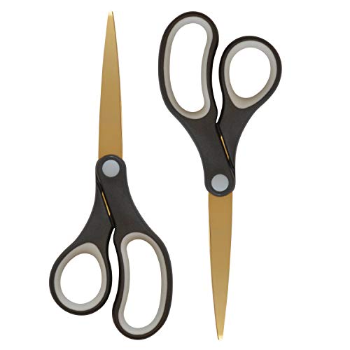 Basix 55848 4Pack 8quot Scissors with Titanium Bonded Blades 4 Count