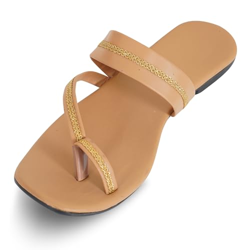 Image of Women's Slippers | Comfortable Flat Chappals for Women with Bow Detail | Stylish Casual Chappals, Trendy Summer Sandals, Comfortable Footwear for Daily Use