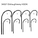 Saltwater Fishing J Hooks,35pcs O'Shaughnessy Forged Stainless Steel 34007 Extra Strong Trolling Long Shank Fishing Hooks for Sea Bass Striper Snapper Saltwater Freshwater