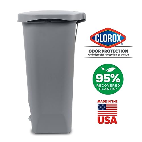 Glad GLD-74131-1 Trash Can | Plastic Kitchen Waste Bin thumb #2