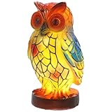 BESPORTBLE Eulenförmige Tischlampe aus Kunstharz Dekoratives Nachtlicht für Kinderzimmer Ambientale Nachttischlampe zum Lesen und Entspannen