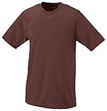 Augusta Sportswear womens Wicking Tee T Shirt, Brown, Large US
