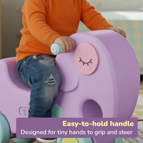 Image of Lifelong Elephant Ride On Toy for Toddlers, Push Ride for Kids 1-4 Years, Glide-Ease Wheels, Easy-Grip Handles, Cute Design, Indoor Outdoor Use, No Assembly Required, Baby Riding Toy(LLCJRO01)