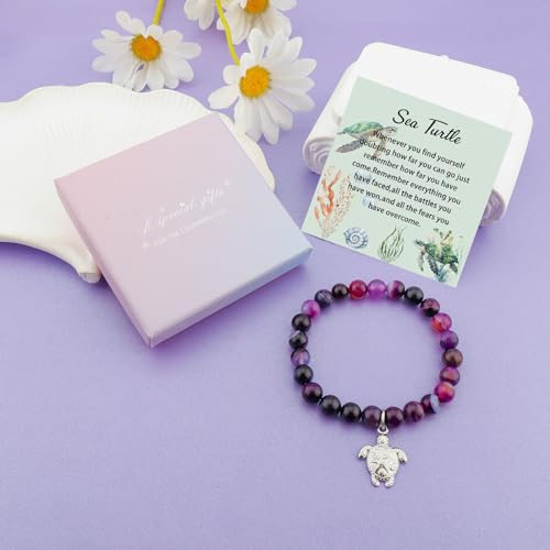 MollyQueen Sea Turtle Bracelet - Gifts for Turtle Lovers, Inspirational Jewelry for Christmas or Birthday4