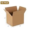 zmybcpack 40 pack 8x6x6 inch Cardboard Box Mailers, Kraft Corrugated Mailer Cardboard Shipping Boxes For Small Business, Mailing, Packing and Storage #1