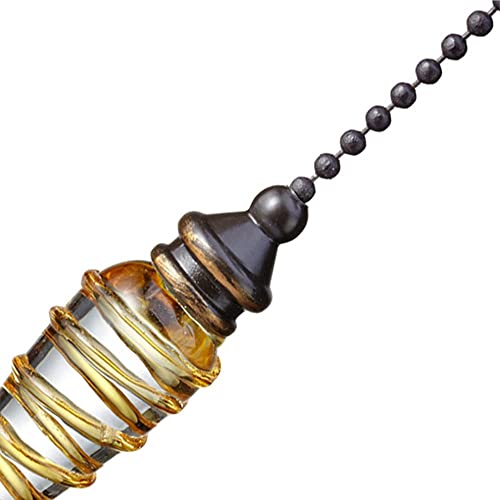 Image of Ceiling Fan Pull Chain 12 inch Cristal Bullet Pull Chain Extender Ceiling Fan Pulls Ornament with Ball Fan Chain Connector for Ceiling Fan Light, 1PCS (Cristal Bullet)