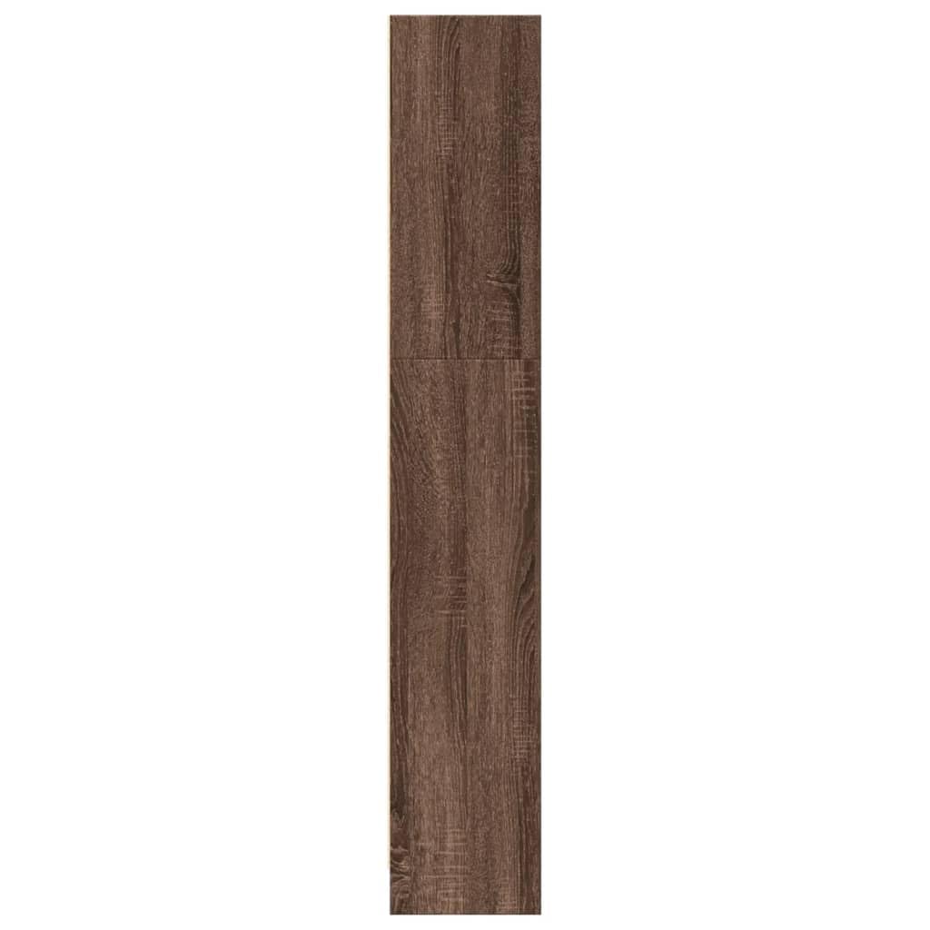 vidaXL Libreria Rovere Marrone 80x24x143 cm in Legno Multistrato, Mobile Porta Libri, scaffale per Libri, Mobile portaoggetti, Porta Libri