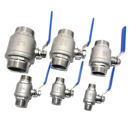 Válvula de bola para interruptor de agua y gas con rosca robusta de 1-1/2" 3