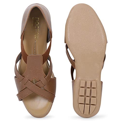 Image of DOCTOR EXTRA SOFT Women's Sandals Ortho Care Orthopaedic Diabetic Daily Use Dr Sole Footwear Casual Stylish Chappals Slippers for Ladies & Girl's K-537