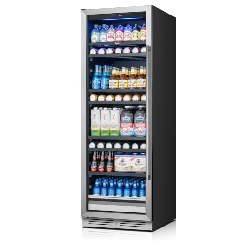 Image of Yeego 24 inch Beverage refrigerator, 378 Cans Drink Cooler Left-hinged