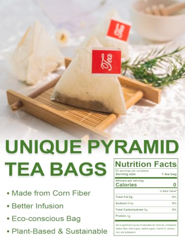 Image of TeeLux Genmaicha Tea Bags, Sencha Green Tea with Brown Rice & Matcha, 60ct