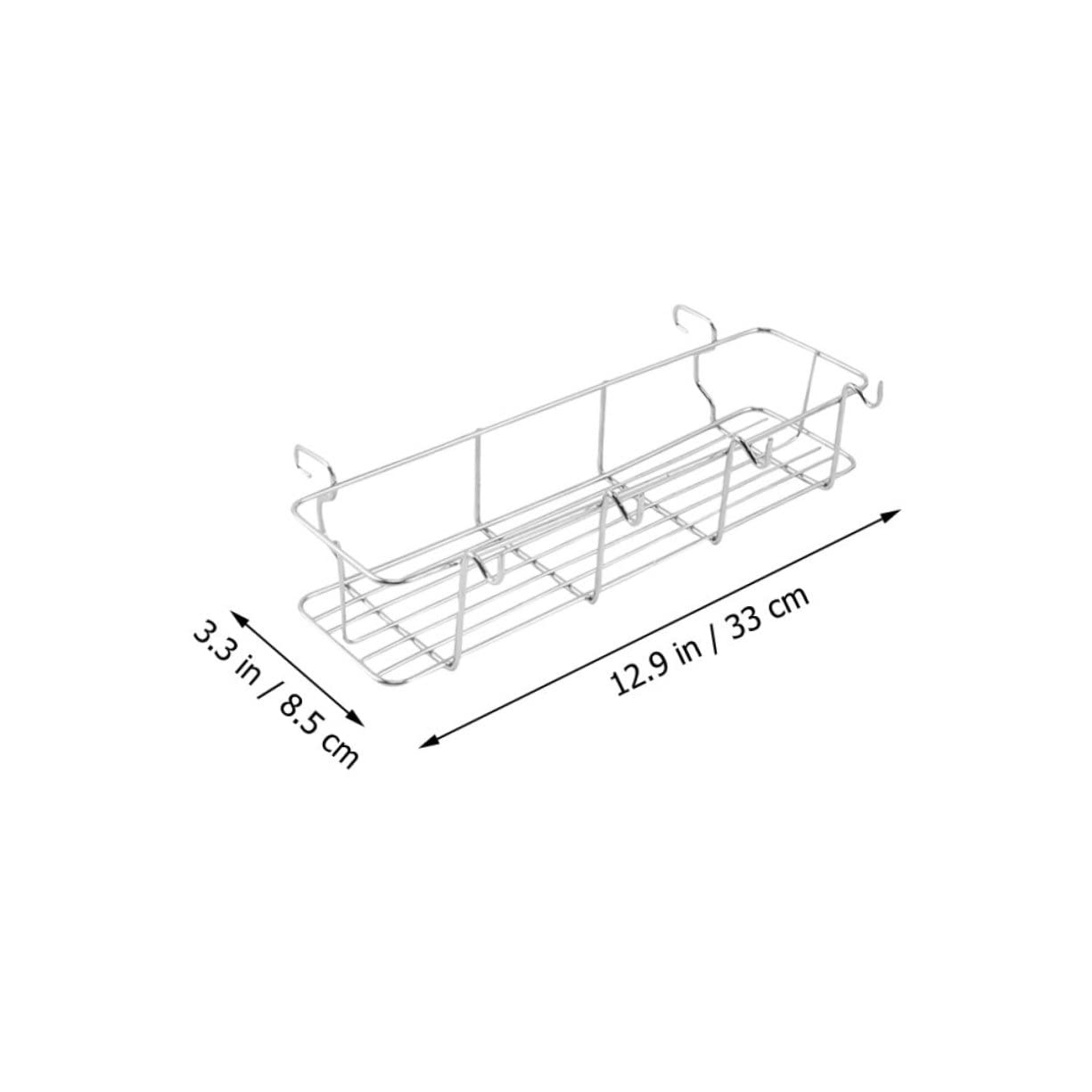 Abaodam 2Pcs Stainless Steel Grill Hanging Basket Sturdy Storage Rack for Barbecue Seasoning and Condiments for Outdoor Picnics and Grilling Accessories