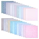 NBEADS 48 hojas de papel para álbumes de recortes, en 48 colores, 30,5 x 30,7 cm, papel cuadrado de doble cara con patrón bohemio, para collages creativos, diarios decorativos, hojas de fondo de 0,1