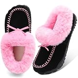 BARERUN Snow Boots for Women Snow Boot Fashion Winter Shoes Women's Classic Waterproof Snow Boots Suede Winter Boots Pink Women Size 9.5