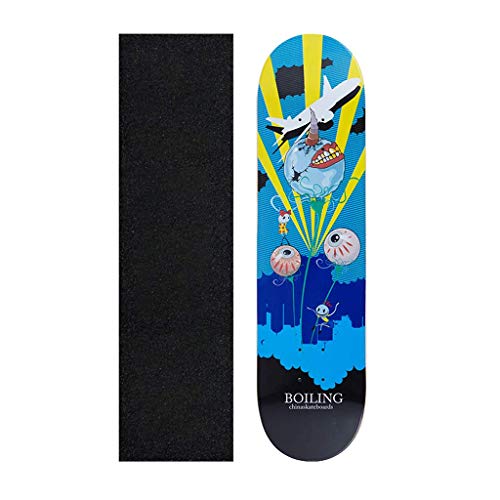 Zjcpow Monopatines Completa, monopatín 31 Pulgadas for Niños Niñas Niños Adolescentes Adultos Principiantes, 85A Ruedas de la PU con All-in-One del patín T-Herramienta xuwuhz