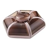 FytStycale Vassoio Vassoio Diviso con Coperchio Antipastiera Ciotole per Caramelle Frutta Scomparti Multipli Pp Chiusura Sicura Adatto a