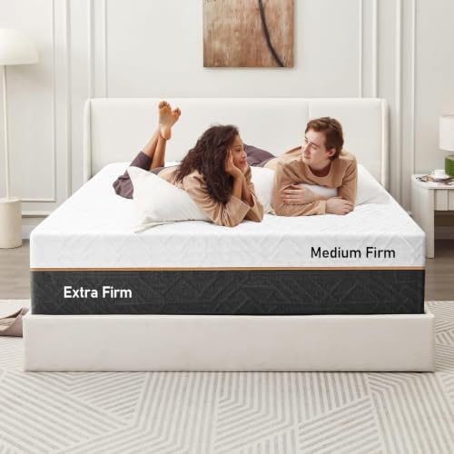 Image of Extra Firm Queen Mattress 12-Inch: 2 Bonus Pillows, Extra Firm&Medium Firm