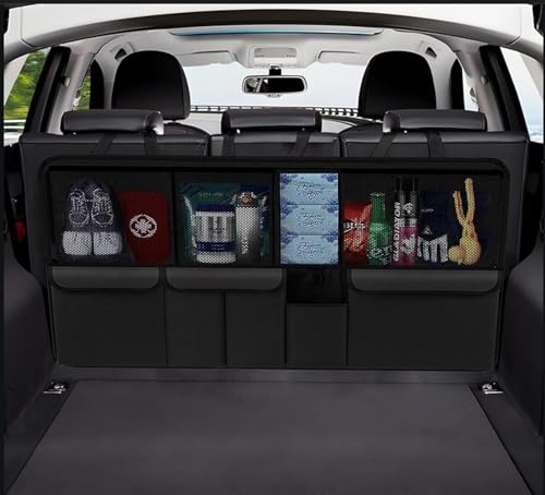 Car Trunk Organizer with 9 Large Pockets, Car Storage Organizer for SUV/MPV/Truck, Space Saver...