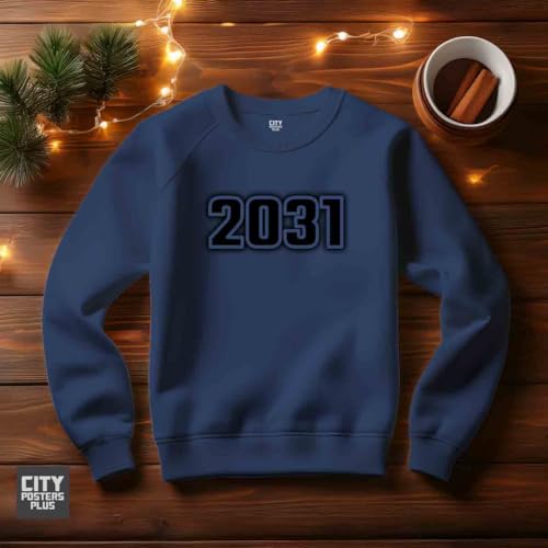 Sweatshirt 2031 bleu marine en maille premium durable