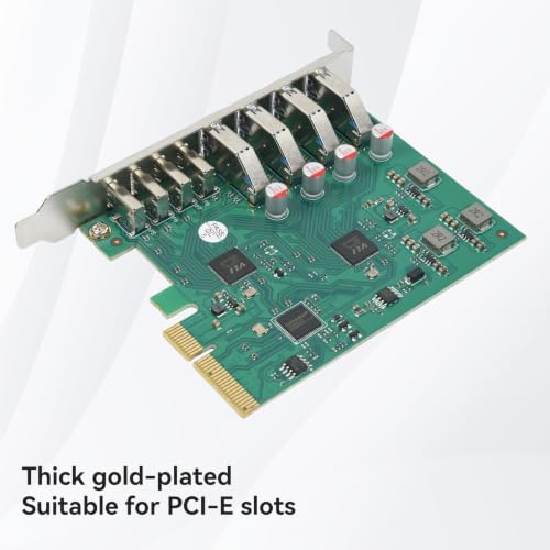 Image of ELUTENG PCIE USB 3.1 Expansion Card 8 Ports 20Gbps Bandwidth PCI Express USB Cards with ASM3142 & VL820 Chipset PCI-E Hub Controller Adapter 4 USB-A & 4 USB-C for Windows 11 /10 /8 /7 /XP /Vista