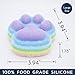 Handmade Giant Rainbow Cat Paw Squishy Toy - Tabas Silicone Ultra-Soft Sticky Stress Relief Fidget Sensory Toy, Fun and Cute Plaything Perfect Squeeze Toy for Birthday Gift (Large)