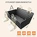 PROZAR Dog Car Seat Cover for Back Seat, Hard Bottom Back Seat Extender for Dogs - Supports 400lbs, Back Seat Pet Cover, Dog Hammock for Car SUV and Trucks