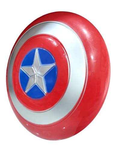 Image of BookMyCostume Buy Metal Look American Superhero Shield Kids Fancy Dress Accessory Kids,Red