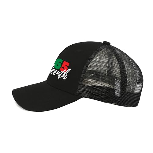 Gorra Trucker Negra Juneteenth para Hombre y Mujer miniatura 4