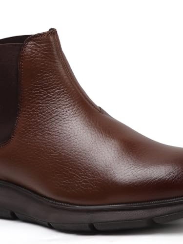 Image of Carlton London Men's Modern Ankle Chelsea Slip-On Boot with Lightweight