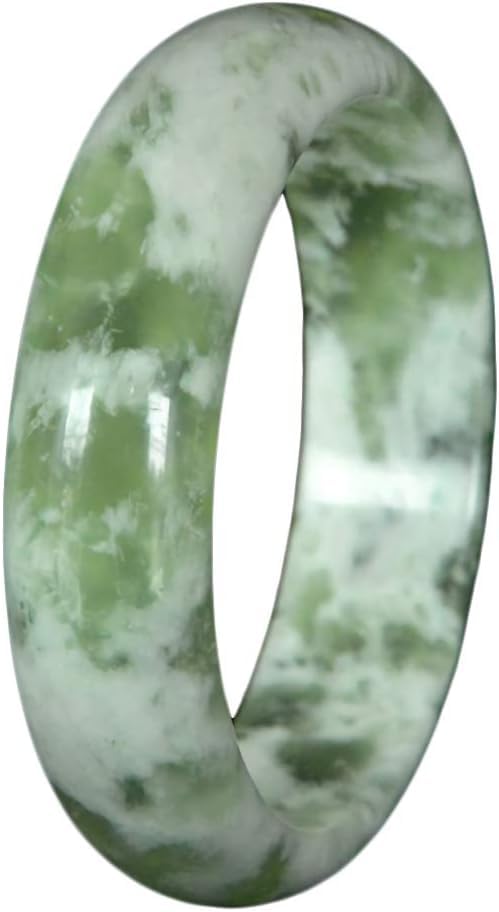 Bracelet en jade précieux fleur flottante une idée cadeau d'exception de 60mm pour femme
