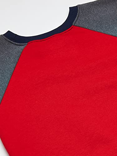 Fruit of the Loom boys Fleece Sweatshirts, Hoodies, Sweatpants & Joggers Shirt, Sweatshirt - True Red, X-Small US4