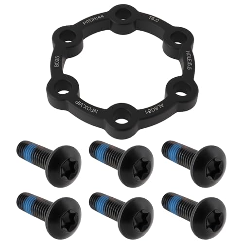 eMagTech Espaciador de Disco de Freno de Buje de 6 Mm con Tornillos de Aleaci¨®n de Aluminio Apto para La Mayor¨ªa de Bicicletas de Monta?a.