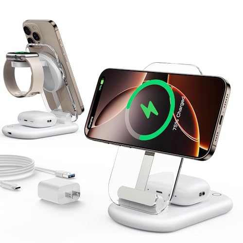 Amazon.co.jp: Mukiya 3in1充電器 ワイヤレス充電器 MagSafe充電器
